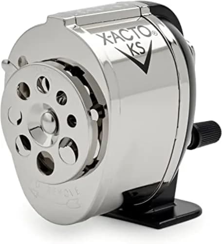 X-Acto KS Manual Pencil Sharpener, Pack of 12, Heavy Duty, Mountable, Adjustable for 8 Pencil Sizes | Commercial Grade Classroom Sharpener thumbnail 1