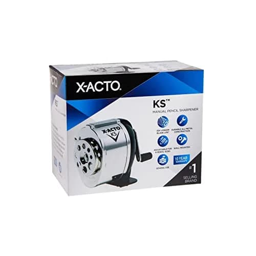 X-Acto KS Manual Pencil Sharpener, Pack of 12, Heavy Duty, Mountable, Adjustable for 8 Pencil Sizes | Commercial Grade Classroom Sharpener thumbnail 5