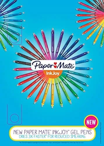 Paper Mate InkJoy Gel Pens, Retractable, Fine Point (0.5mm), Black Ink, Comfortable Grip, 12 Count (Pack of 12) | Smooth Ink Flow for Students & Office thumbnail 6