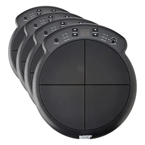 KAT Percussion KTMP1 Electronic Drum and Percussion Pad Sound Module, Black (Pack of 4) | 4 Velocity-Sensitive Pads thumbnail 1