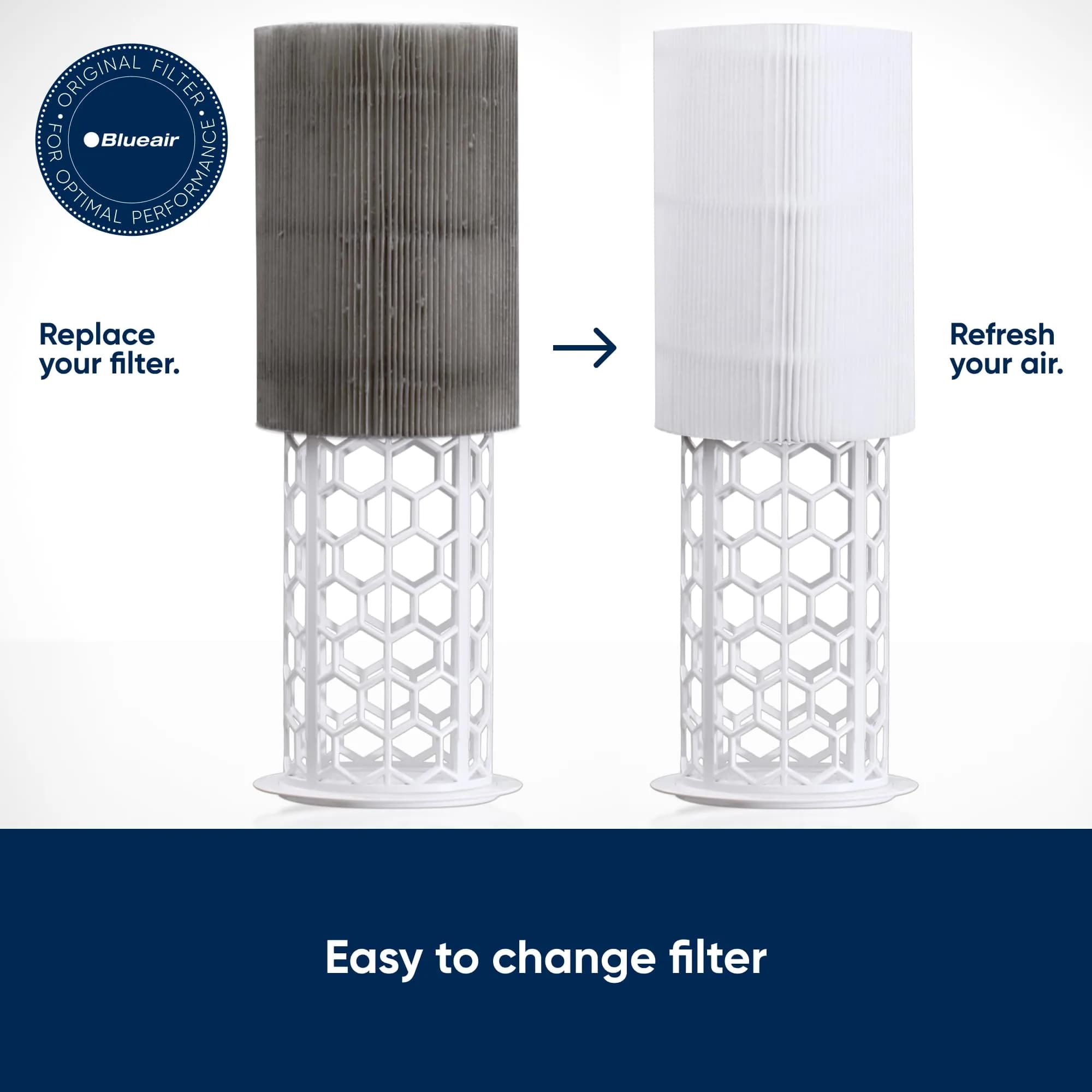 Blueair Blue Pure 411 Series AllergenBlock Filter Pack of 11 | Genuine Replacement for 411, 411+ and 411Auto Air Purifiers - view 4