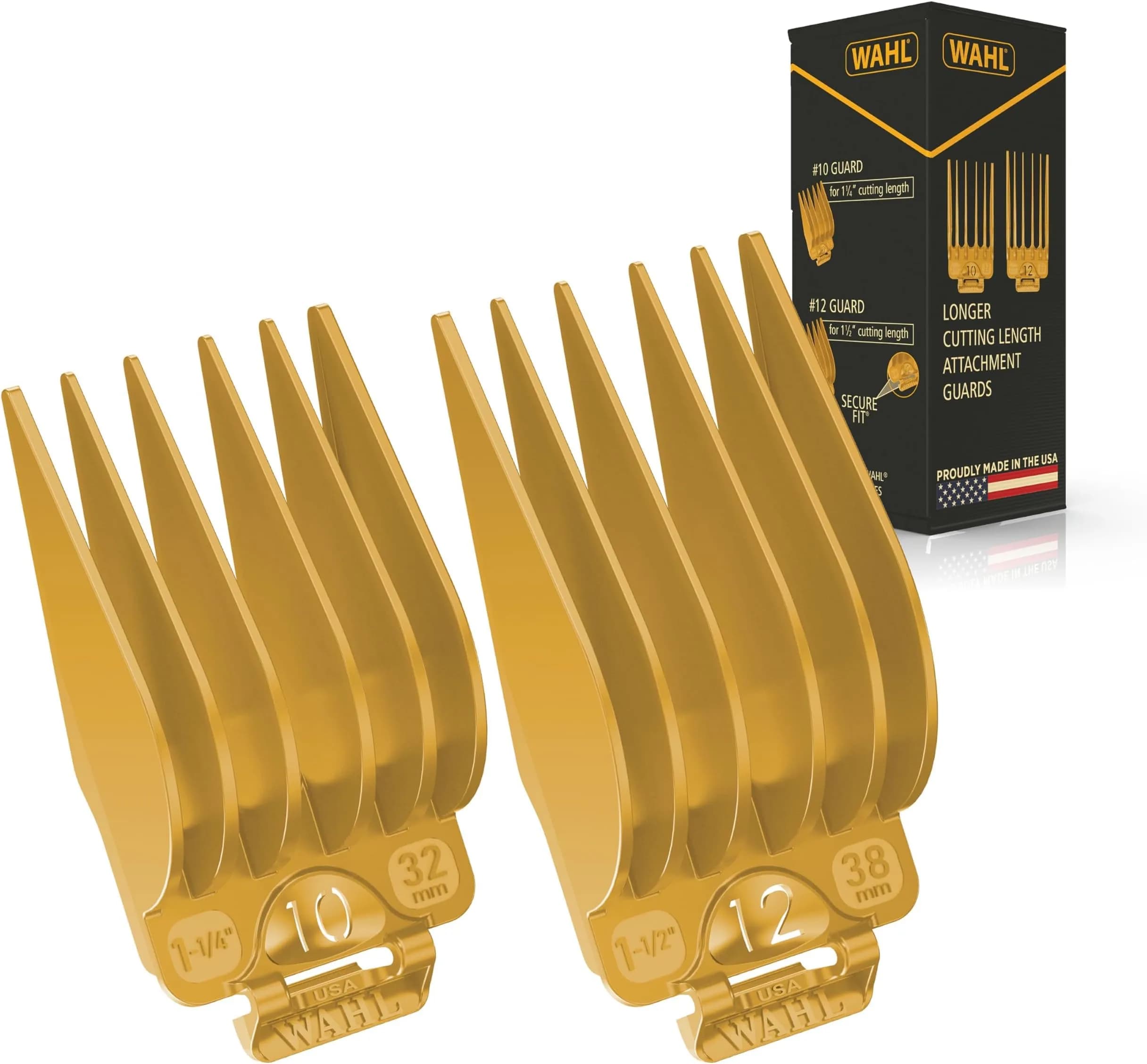 Wahl Secure Fit Attachment Guard Set, #12 (1-1/2") | Genuine USA Import for Long Haircuts - main product image
