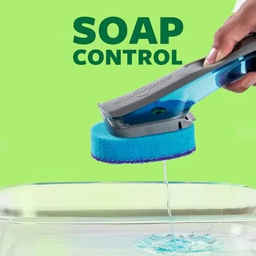 Scotch-Brite Odor Resist Non-Scratch Soap Control Dishwand (Pack of 4, Blue) | America's #1 Selling Dishwand Brand thumbnail 5