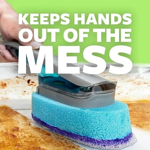 Scotch-Brite Odor Resist Non-Scratch Soap Control Dishwand (Pack of 4, Blue) | America's #1 Selling Dishwand Brand thumbnail 9