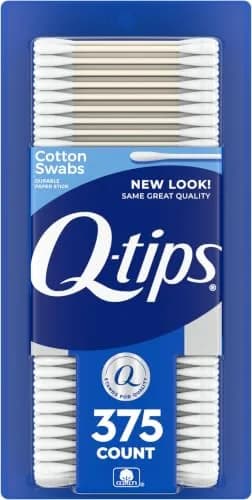 Q-tips Cotton Swabs 375 Count | 100% Cotton, Gentle & Versatile (70-120 chars) thumbnail 1