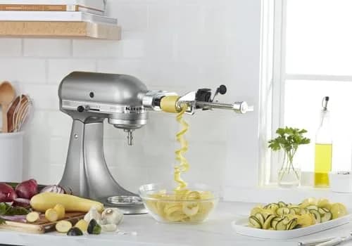 KitchenAid KSM1APC Fruit and Vegetable Spiralizer Attachment with 5 Blades, 2.0 kg (4.4 lb) | Premium Metal Construction for Stand Mixers thumbnail 7