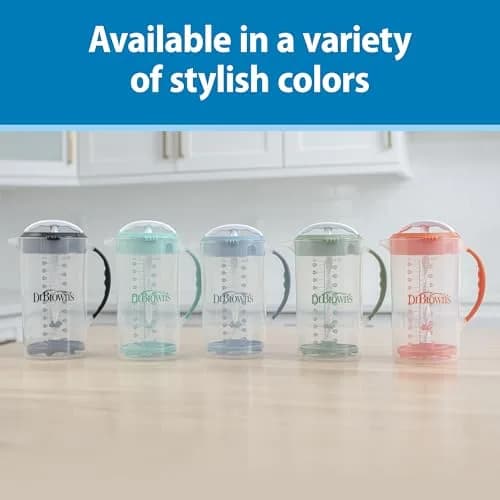 Dr. Brown's Baby Formula Mixing Pitcher with Adjustable Stopper, 36 oz, BPA-Free, Blue (Pack of 6) | No Drip Spout, Locking Lid thumbnail 7