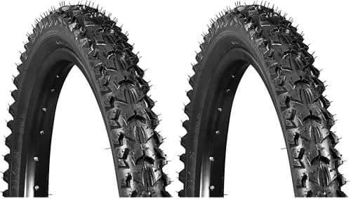 Schwinn Replacement Bike Tire 20" x 1.95" | Wide & Blocky Knobs for Mountain Trails thumbnail 1