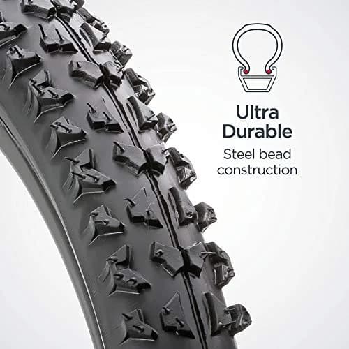 Schwinn Replacement Bike Tire 20" x 1.95" | Wide & Blocky Knobs for Mountain Trails thumbnail 5