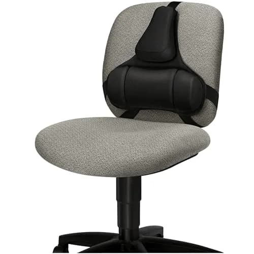 Fellowes Professional Series Back Support, Black | Mid Spinal & Lumbar Support for Chairs (Pack of 2) thumbnail 2