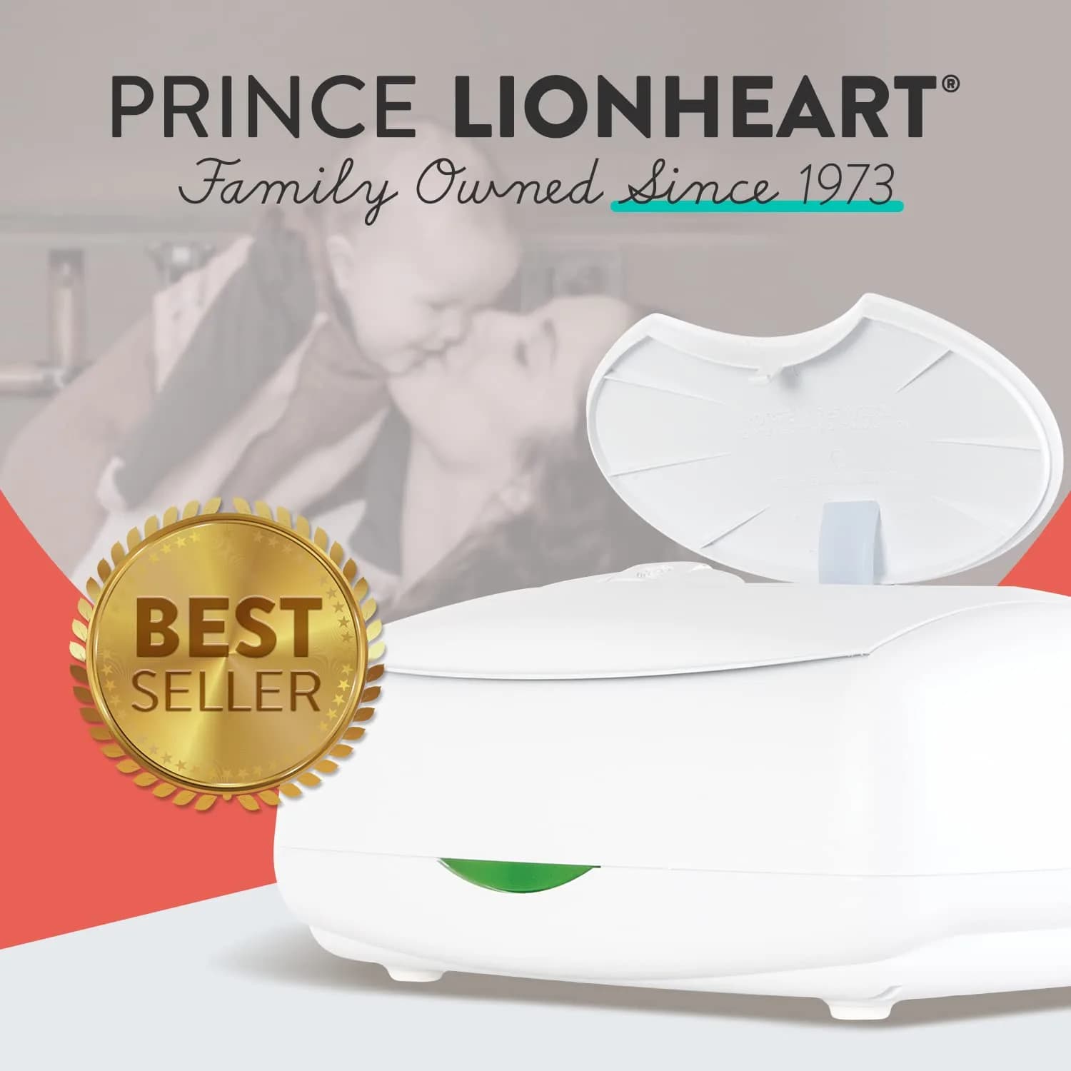 Prince Lionheart Ultimate Wipes Warmer with Nightlight & EVERFRESH Pillow (Pack of 6) | Keeps Wipes Warm, Fresh, and Moist - view 2