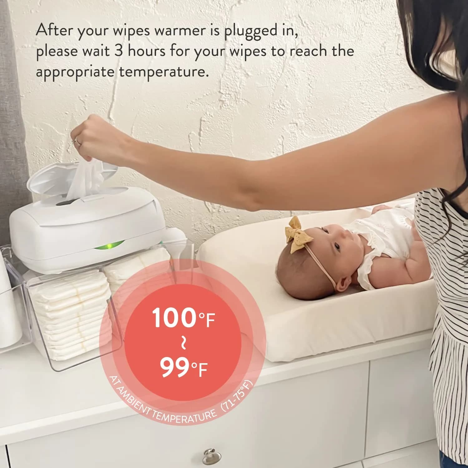 Prince Lionheart Ultimate Wipes Warmer with Nightlight & EVERFRESH Pillow (Pack of 6) | Keeps Wipes Warm, Fresh, and Moist - view 3