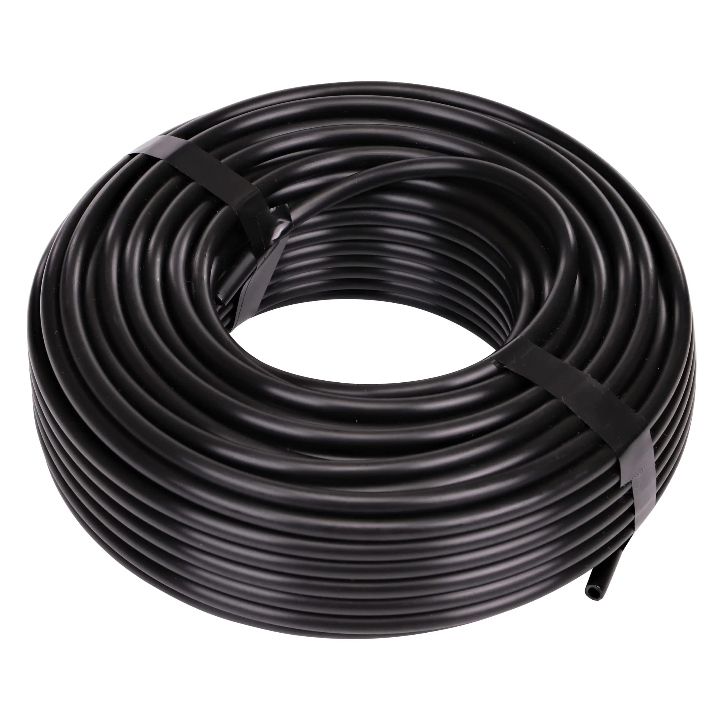 Raindrip 1/4-Inch Drip Irrigation Supply Tubing 100ft Black Polyethylene (Pack of 10) | 1200 inches total length — Black Polyethylene