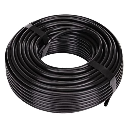 Raindrip 1/4-Inch Drip Irrigation Supply Tubing 100ft Black Polyethylene (Pack of 10) | 1200 inches total length thumbnail 1