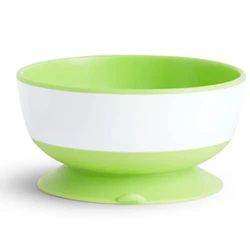 Munchkin Stay Put Suction Bowls Blue/Green/Purple 8oz (237ml) | BPA-Free Silicone Baby & Toddler Feeding Set thumbnail 6