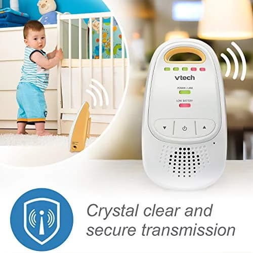 VTech Upgraded Audio Baby Monitor with Rechargeable Battery, Long Range, Crystal-Clear Sound, Pack of 4 | DECT 6.0 Digital Audio thumbnail 4