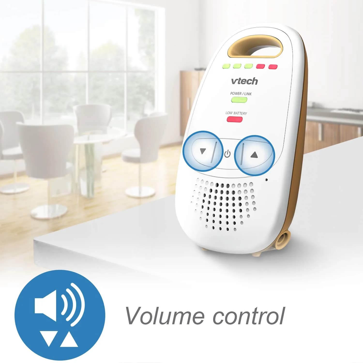 VTech Upgraded Audio Baby Monitor with Rechargeable Battery, Long Range, Crystal-Clear Sound, Pack of 4 | DECT 6.0 Digital Audio - view 6