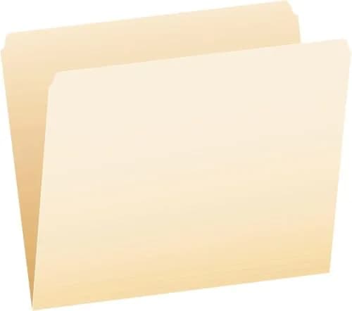 Pendaflex Manila File Folders, Straight Cut Top Tab, Letter Size, 500 Count | USA Imported, Duties Included thumbnail 1