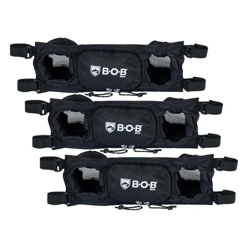BOB Gear Handlebar Console for Single Jogging Strollers | 1 Pack of 3 Water-Resistant Cup Holders & Zippered Pocket thumbnail 1