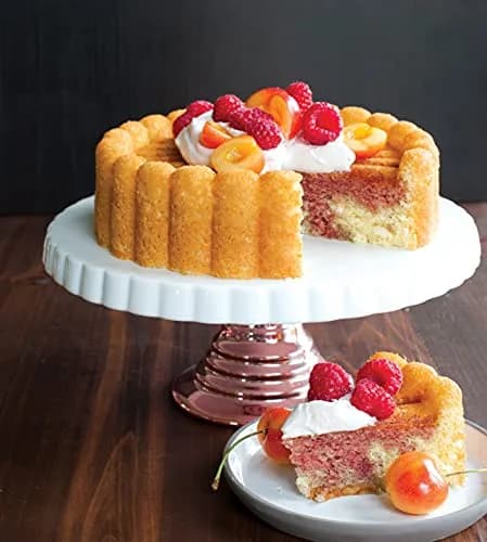 Nordic Ware Charlotte Cake Pan, 6-Cup/1.4 Liters (Pack of 3) | Cast Aluminum Bundt Pan for Even Browning thumbnail 5