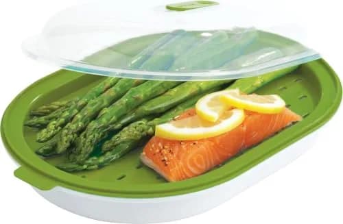 GoodCook Microwave Food Steamer – Vegetable & Fish Cooker | Preserves Vitamins & Nutrients thumbnail 1