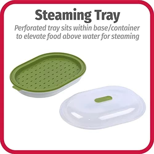 GoodCook Microwave Food Steamer – Vegetable & Fish Cooker | Preserves Vitamins & Nutrients thumbnail 5