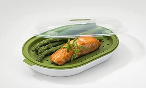 GoodCook Microwave Food Steamer – Vegetable & Fish Cooker | Preserves Vitamins & Nutrients thumbnail 2