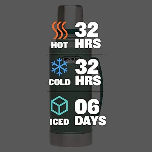 Stanley Heritage Classic Vacuum Bottle with Handle 2.0 qt (1.89 L / 67.6 Fl Oz) | Keep Drinks Hot Cold for 24 Hours thumbnail 4