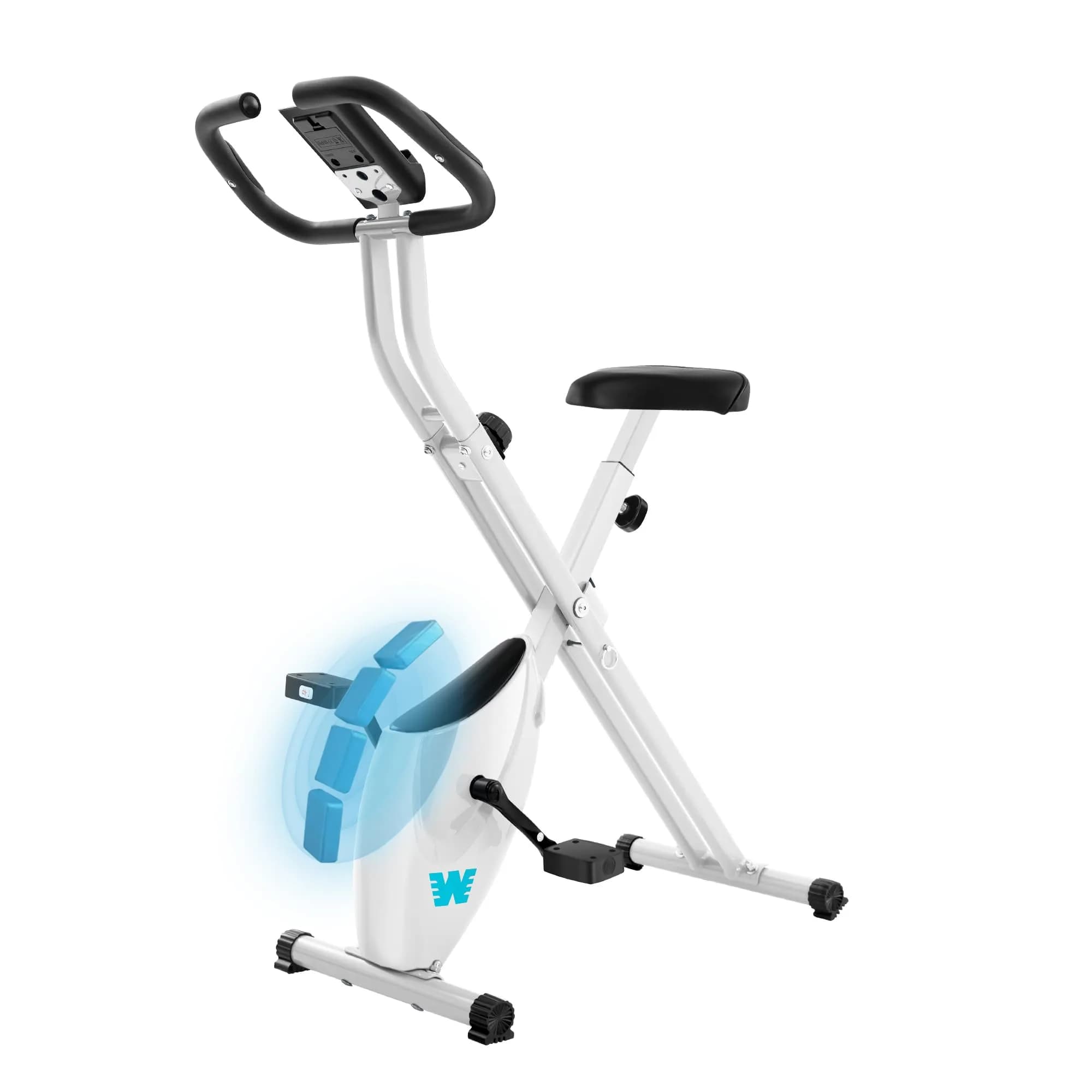 BARWING Foldable Exercise Bike with Magnetic Resistance | 16 Levels, 330 lb Capacity, Quiet & Compact