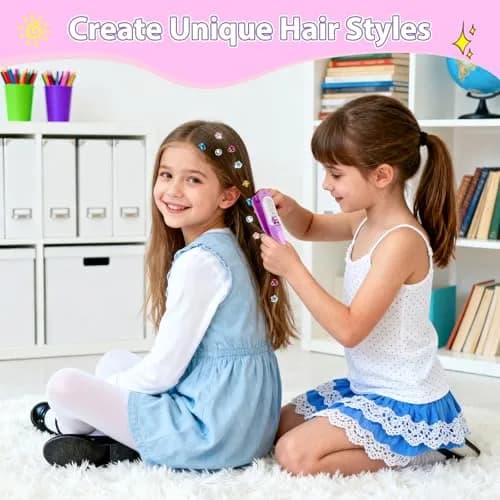 kidzkube Hair Gem Stamper Kit with 24 Reusable Diamonds | Ages 3-12 thumbnail 3