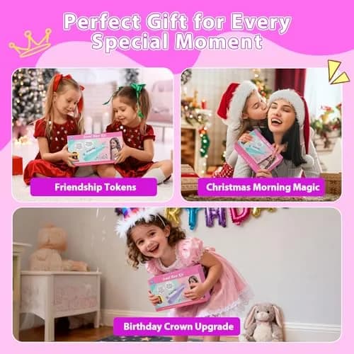 kidzkube Hair Gem Stamper Kit with Reusable Diamonds | Fun Styling Tool for Girls Ages 3-12 (Green) thumbnail 7