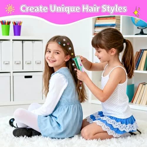kidzkube Hair Gem Stamper Kit with Reusable Diamonds | Fun Styling Tool for Girls Ages 3-12 (Green) thumbnail 2