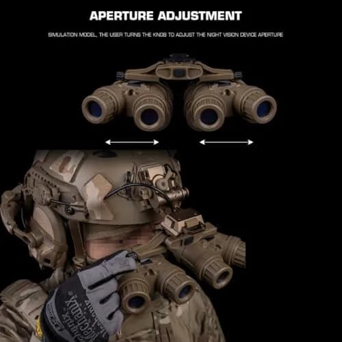 WoSporT AIMING_SCOPE_SIGHT Side Flipping NVG-18 Dummy Model | Tactical Helmet Display, No Function thumbnail 6
