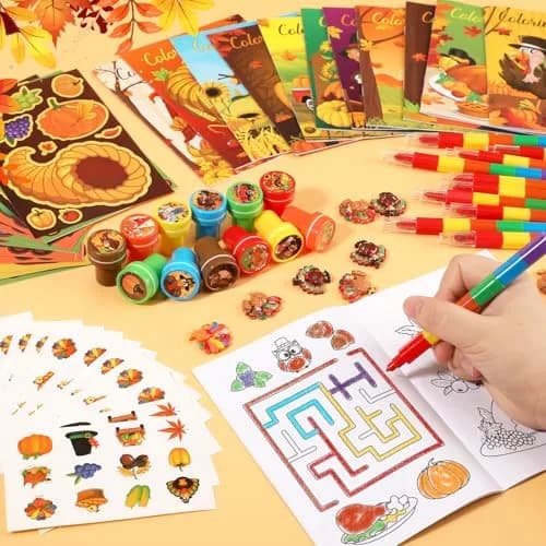 BenLouis Thanksgiving Party Favors Classroom Prizes for Kids | 336pcs Fall Harvest Assortment thumbnail 4