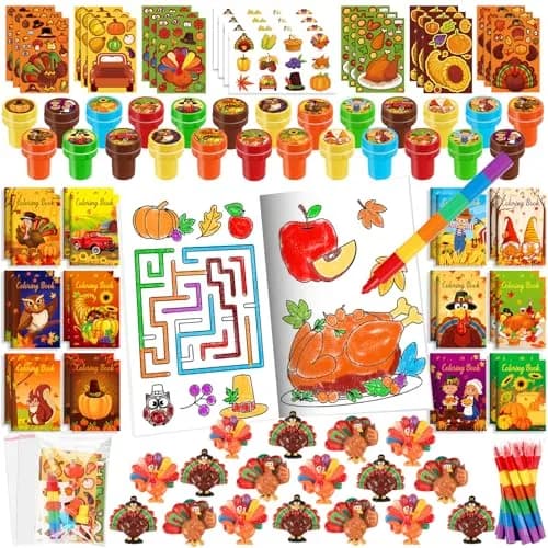 BenLouis Thanksgiving Party Favors Classroom Prizes for Kids | Fall Celebration Assortment thumbnail 1