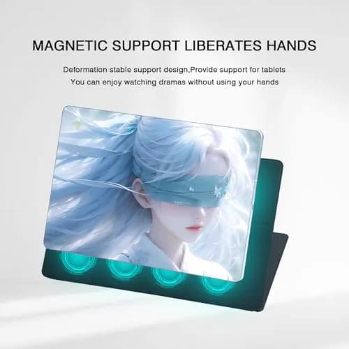 GUODONGMEI Magnetic Case for Samsung Galaxy Tab S10 Ultra / S9 Ultra 14.6-Inch, Grey | Auto Sleep Wake Folio Stand with S-Pen Holder thumbnail 4
