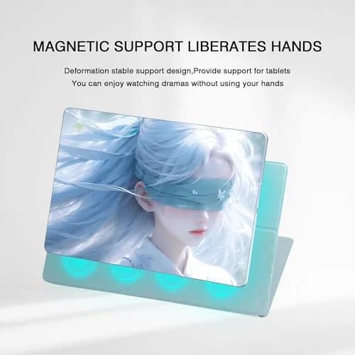 GUODONGMEI Magnetic Case for Samsung Galaxy Tab S10 Ultra/S9 Ultra 14.6-Inch (Ice Blue) | S-Pen Holder, Auto Wake, Stand Cover thumbnail 4