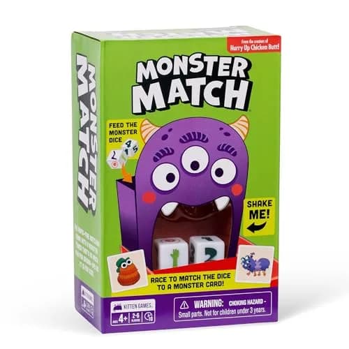 Exploding Kittens Monster Match Kids Matching Game | 2-6 Players, Ages 4+ | Fun Family Card Game thumbnail 1