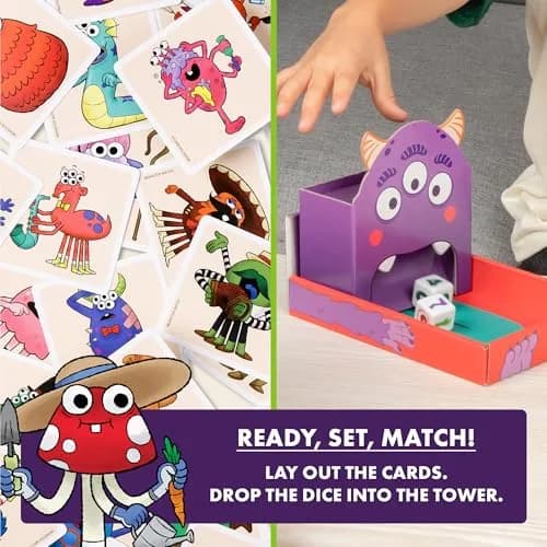 Exploding Kittens Monster Match Kids Matching Game | 2-6 Players, Ages 4+ | Fun Family Card Game thumbnail 3