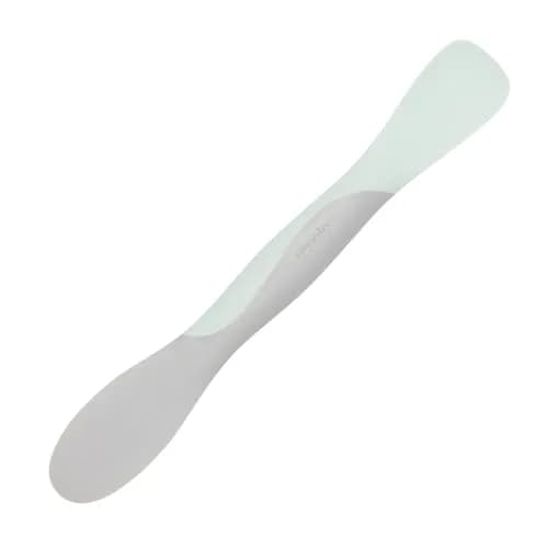 Tovolo Large Dual End Silicone Sandwich Spreader Tool with Nylon Handle, BPA Free, Dishwasher Safe, 10 inch, Blue Haze & Oyster Gray thumbnail 1