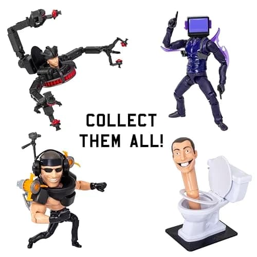 Skibidi Toilet Dark TV Man Deluxe Figure 15.24cm (6") | Officially Licensed YouTube Animation Sensation thumbnail 2