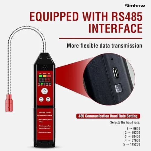 Simbow HVAC Refrigerant Leak Detector with PPM &%LEL Modes | All-Metal Probe & Fast Response thumbnail 8