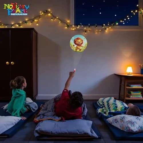 Novelty Place 24 Pcs LED Finger Lights with Animal Projector | 1.5cm (0.6in) x 5.2cm (2in) x 1.5cm (0.6in) thumbnail 6