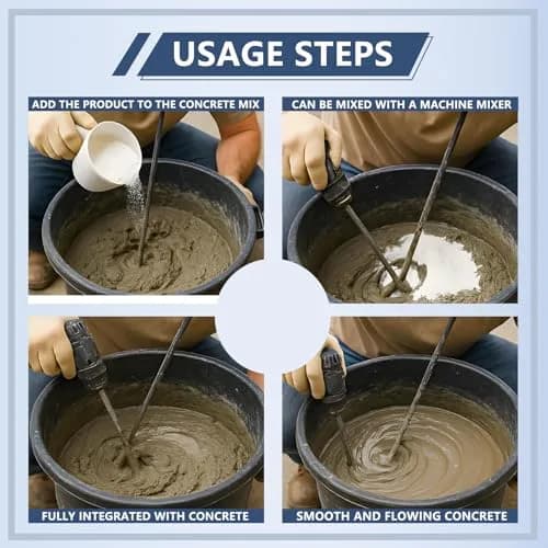 GOODTAKE Concrete Super Plasticizer 8 oz | High-Range Water Reducer for Stronger, Workable Concrete thumbnail 6
