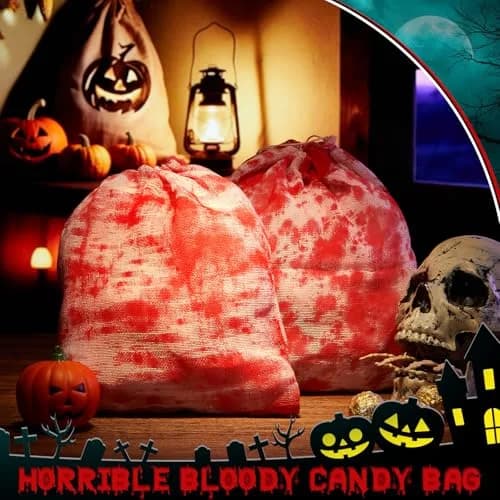 Arrowbash Halloween Bloody Drawstring Treat Bags 30 x 25 cm (12 x 10 in) | Spooky Horror Design thumbnail 4