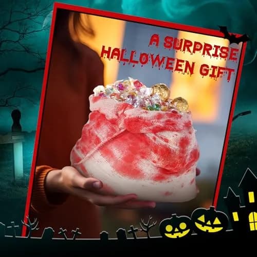 Arrowbash Halloween Bloody Drawstring Treat Bags 30 x 25 cm (12 x 10 in) | Spooky Horror Design thumbnail 5