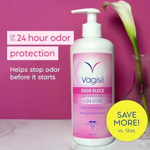 Vagisil Hypoallergenic Skin Cleaning Agent 1 L (33.8 Fl Oz) | Gynecologist Tested Odor Block thumbnail 3