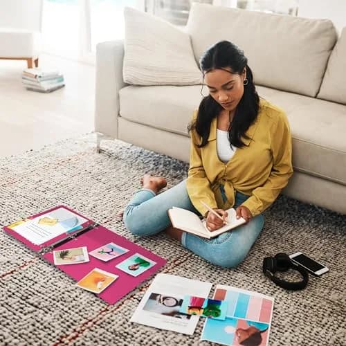Samsill Durable 2 Inch D-Ring Binder, Customizable Clear View Cover, Dragonfruit, Holds 475 Pages | Heavy-Duty Office & School Organizer thumbnail 6