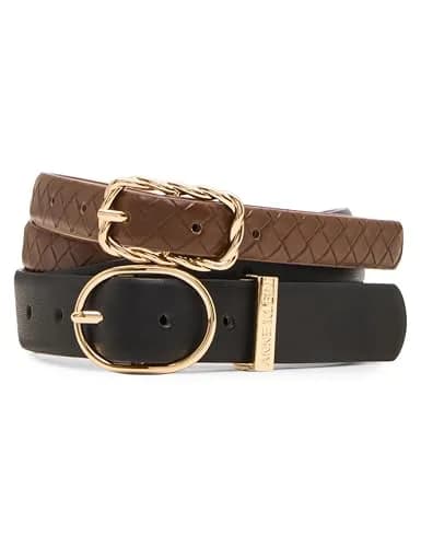 Anne Klein Belts Classic 2 for 1 Pant Belt Large | Elegant, Adjustable, Polyurethane, 42.5 inches thumbnail 1