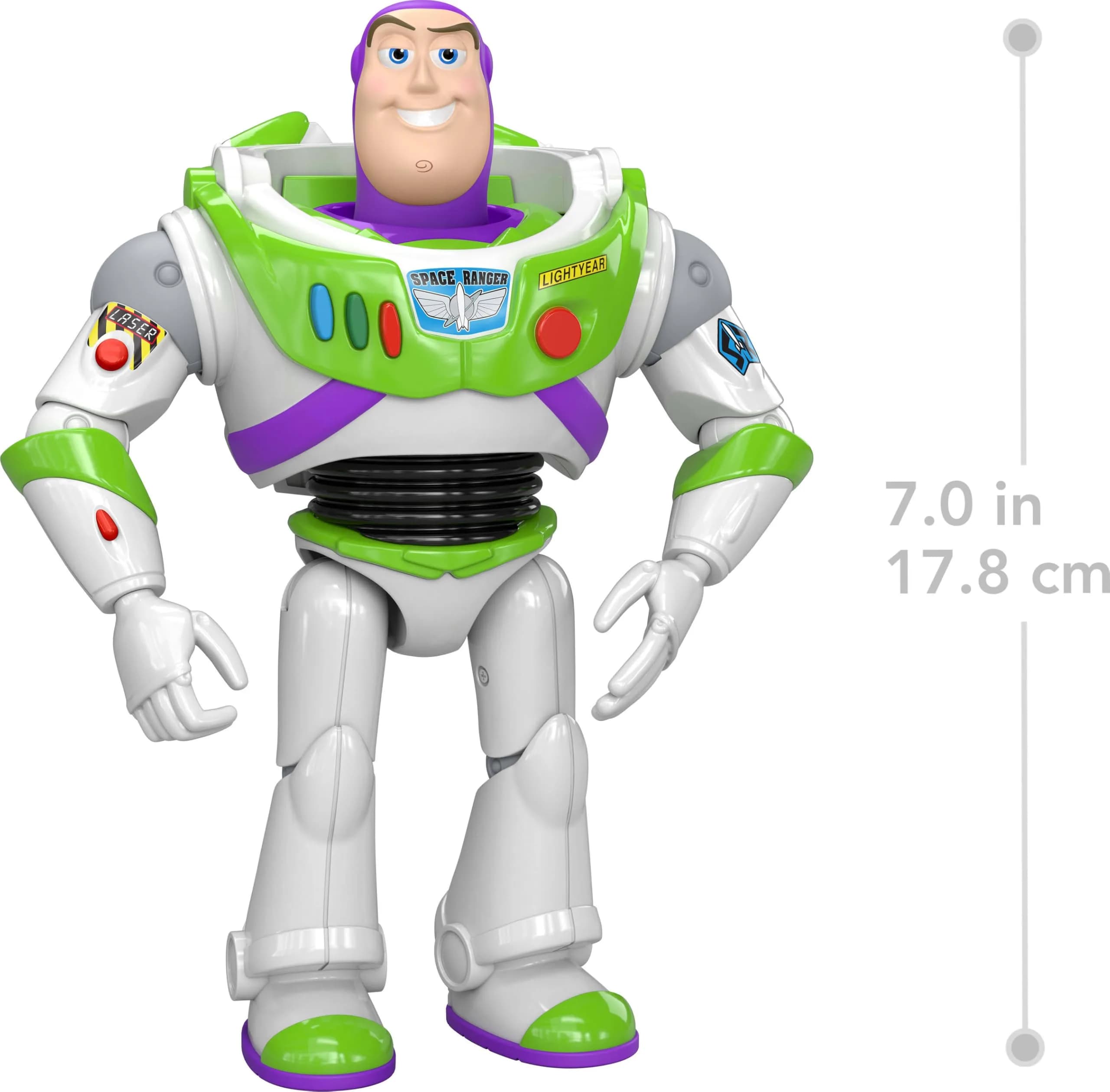 Mattel Disney and Pixar Toy Story 5 Buzz Lightyear Action Figure 17.78cm (7 inches) | ASTM-Tested for Safe Play - view 5